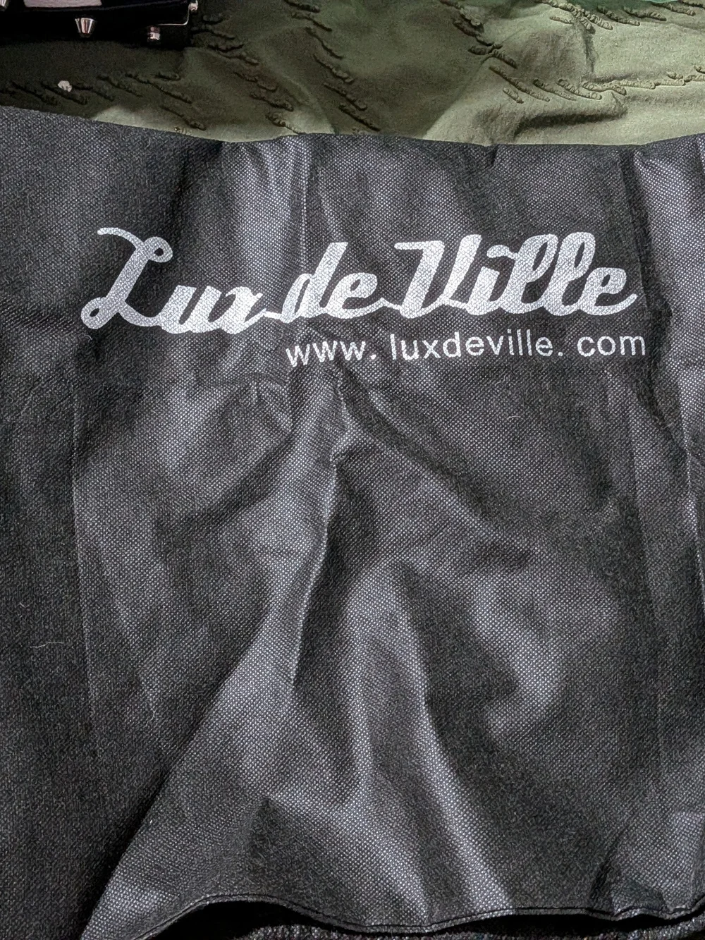 Lux de Ville Black & White Studded Weekender Bag